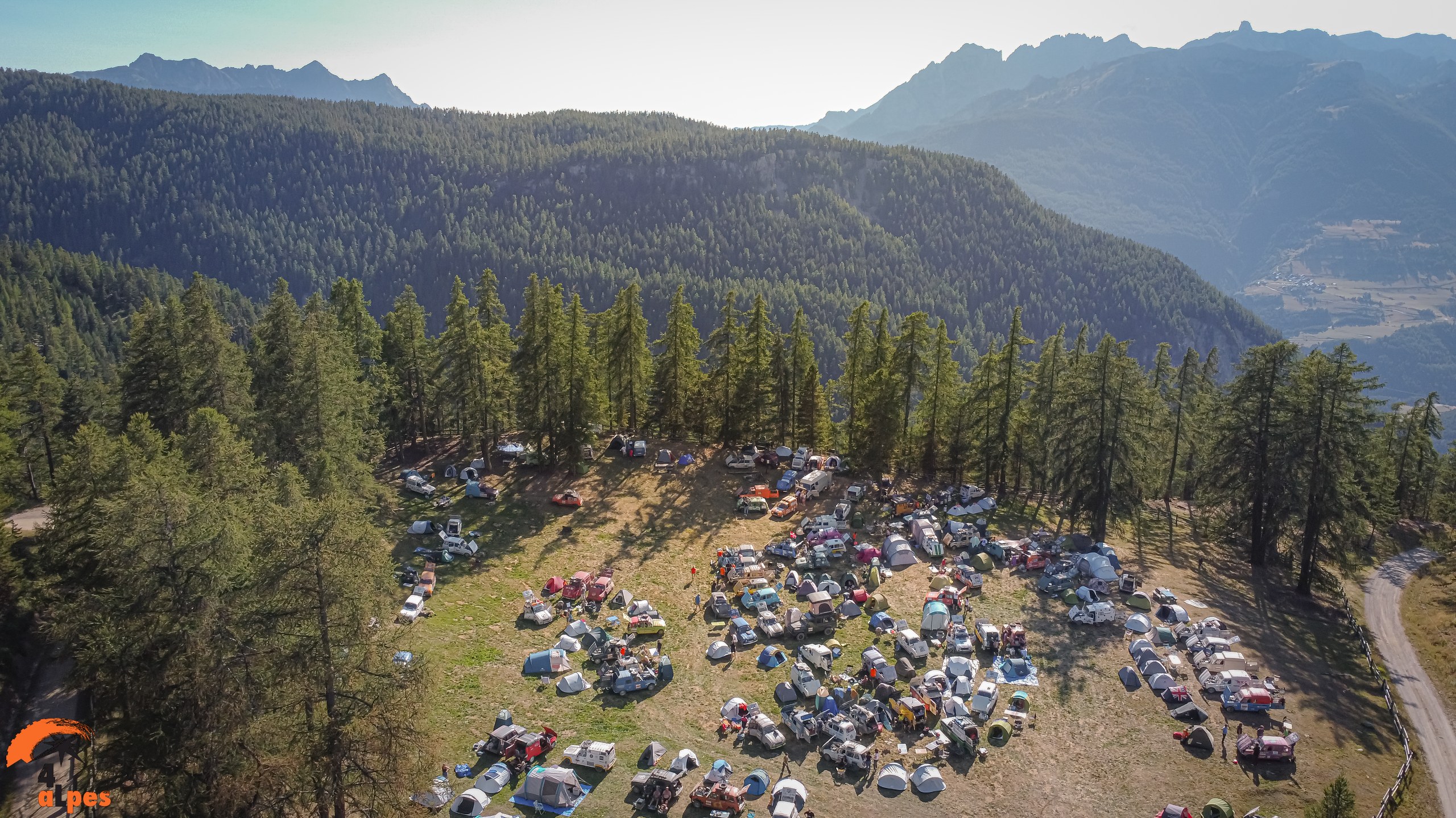 Bivouac au soleil et en fore t